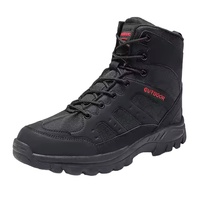 Bottes de marche mi-mollet personnalisées de haute qualité pour l'extérieur avec semelle extérieure en caoutchouc, doublure en maille et fermeture à lacets - Bottes tactiques pour hommes Desert