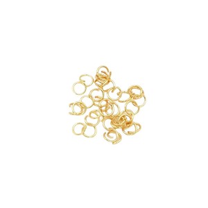 เหล็กไทเทเนียมเคลือบสีคงทน พร้อมห่วงลวดทอง 18K ห่วงเล็กป้องกันการดึงแบบละเอียดพิเศษ 14K สำหรับเชื่อมต่อโซ่ DIY - Product Image 5