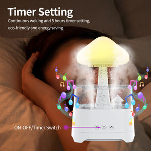 Humidificateur d'air multifonctionnel portable Cool Mist avec lampe LED 7 couleurs, purificateur d'air aromatique, meilleur humidificateur pour jouer de la musique - Product Image 5