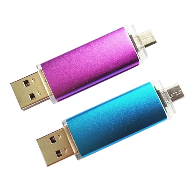 Mini OTG Smartphone Micro USB Flash Pen Drive 8GB 16GB 32GB Aluminum
