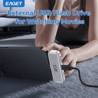 Flash Drive Disk EAGET I30Pro-1 Grosir untuk Ponsel Tipe-C dengan Layar LCD, Hadiah Perusahaan, Pendrive, USB Stick, Thumb Drive