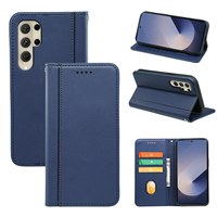 Casing Ponsel Kulit PU Magnetik untuk Samsung S23 S22 S21 S20 Ultra S23 Plus S23 22 S20 FE S23 22 dengan Dompet Lipat dan Penyangga