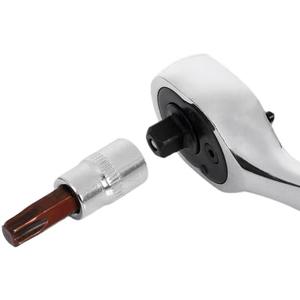 Poignée hexagonale de 11 1/4 pouces en acier S2 chromé pour assemblage électronique - Product Image 2