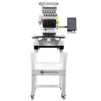 Machine à broder commerciale à tête unique SewTech ST-1201 à 12 aiguilles pour casquettes, chapeaux et t-shirts, zone de broderie 360x200mm (14.2x7.9in)