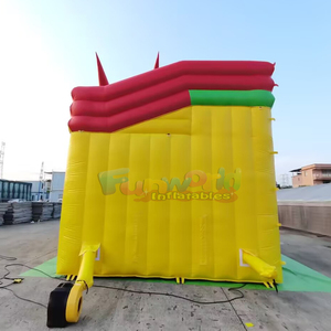 Giant outdoor party jumping bouncy castle water park dragon <b>inflatable</b> slide with swimming pool - Product Image 2