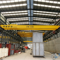 Pont roulant à double poutre de 16 tonnes pour le transport de matériaux en atelier, équipement de levage haute capacité pour usine de machines de grande envergure
