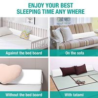 Foam Bed Gap Fillers Dreieck Position King Queen Size Bett Long Foam Wedge Pillow Kopfteil Body Position Kissen mit Taschen
