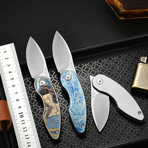Coltello Tascabile PioneerEDC in Acciaio M390, Coltello Pieghevole in Titanio Gr5, Alta Durezza, Multifunzionale per Sopravvivenza e Uso Esterno - Product Image 3
