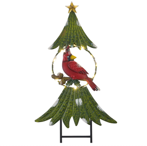 2026นกต้นคริสมาสต์เหล็กสีเขียวต้นฟักทองเสาสวนต้นไม้เคลือบผงสำหรับกลางแจ้งแบบเชื่อม - Product Image 1
