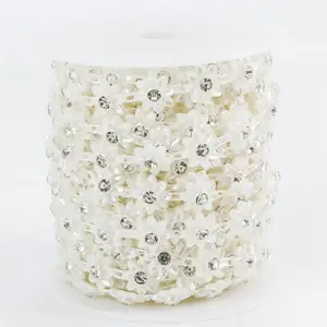 Wholesale Diamond chain Wrap Roll Sparkle Crystals Rhinestone Roll For Wedding decoration Rhinestone Ribbon Banding