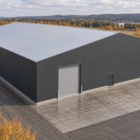 Système de bâtiment industriel métallique préfabriqué isolé pour entrepôt de stockage régional et atelier, à structure en acier durable