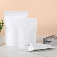 Pochettes écologiques biodégradables à impression personnalisée, papier réutilisable de qualité alimentaire, carte-cadeau alimentaire, paquet de thé, sacs en papier Kraft blanc