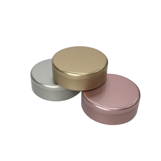 Round Matte Tinplate Cans for Cookies Candies Nuts  Tea Leaf Butter Cookies-Food Storage Tin Boxes