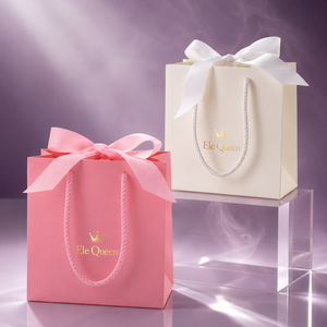 Luxury Ribbon Handle Jewelry Gift Bag Custom Packaging Bag for Jewelry <b>Boxes</b> Ring Necklace Gift Presentation - Product Image 1