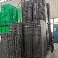 Dalles de gazon perméables en plastique emboîtables pour allées de pelouse, parkings et drainage