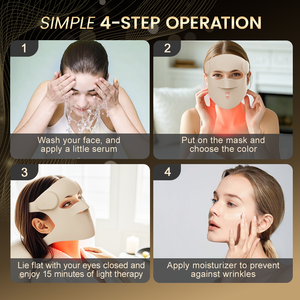 Pelangi grosir 415 nm 633nm 830nm merah Hihg cakupan silikon 7 lampu Led masker logo kustom lampu Led masker terapi - Product Image 5