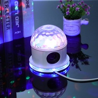 Projecteur LED avec haut-parleur bluetooth et musique, nouveau éclairage de scène rotatif à LED discothèque, fête DJ RGB, Laser KTV