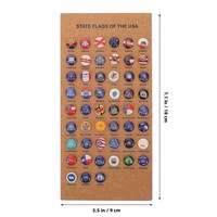 Crochets décoratifs en plastique en forme de drapeau des États-Unis, épingles à tête, crochets adhésifs écologiques pour accrocher au mur, pour tableaux en liège