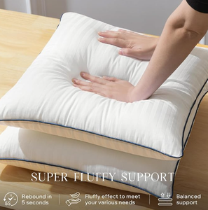Logotipo personalizado cuadrado 20x20 "tela de algodón pato pluma de ganso <span class=keywords><strong>relleno</strong></span> medio firme personalizado silla sofá almohada cojín <span class=keywords><strong>para</strong></span> el cuello - Product Image 2