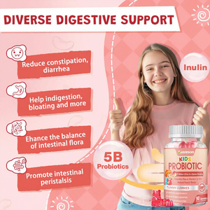 Gomitas Probióticas ASAP OEM, Suplemento de Vitaminas y Fibra Dietética para la Salud, Apoyo Digestivo, Gomitas Probióticas para Niños - Product Image 3