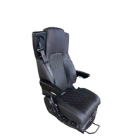 Sièges de conducteur de camion multifonctionnels en cuir PVC de luxe avec base à suspension pneumatique pour camions et autobus