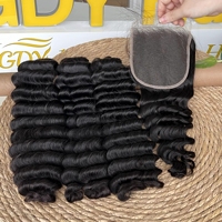 Extensiones de Cabello Humano Ondulado Profundo 12A 15A con Cierre de Encaje HD, Cabello Vietnamita Virgen, de 10 a 30 Pulgadas, Venta al por Mayor para Proveedores de Cabello