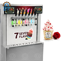 Machine à glaces molles, yaourts glacés, smoothies, bowls d'açaï, milkshakes, café glacé et slushs à 5 saveurs, 8 fonctions