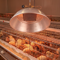 Chauffeuse infrarouge suspendue en céramique et aluminium pour poulets, élevage avicole, poulailler, chauffage de la volaille