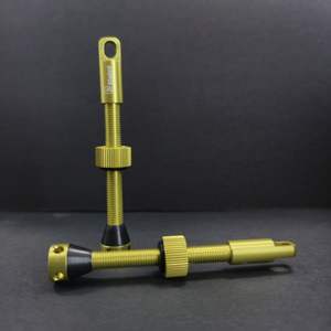 Haute qualité 70mm couleur citron Presta Valve en alliage d'aluminium vélo Tubeless accessoires - Product Image 1