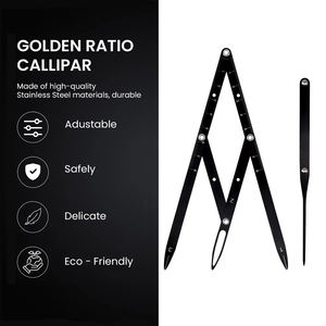 Règle Compas du Nombre d'Or Microblading Sourcils Pochoir de Conception PMU Outils de Façonnage Tatouage Règle de Positionnement pour Salon de Beauté - Product Image 3