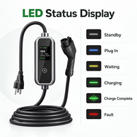 Chargeur mural pour VE J1772 Type 1 ETL FCC APP WiFi Bluetooth IP65 IK10 3.8kW 7.6kW 9.6kW 16A 32A 40A 240V Fournisseur OEM ODM Domicile