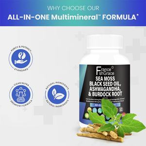 Cápsulas Personalizadas de Extracto de Musgo Marino con Aceite de Semilla Negra, Apoyo al Sistema Inmunológico, 60 Cápsulas, Suplemento de Musgo Marino - Product Image 4