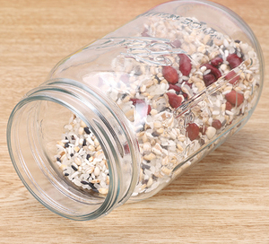 Nhà Máy Cung Cấp Trực Tiếp Lọ Thủy Tinh Nhà Cung Cấp Bán Buôn Nhà Bếp 1000Ml Rộng Miệng Mason Lọ 32 Oz Thủy Tinh Lưu Trữ Lọ Với Nắp - Product Image 2