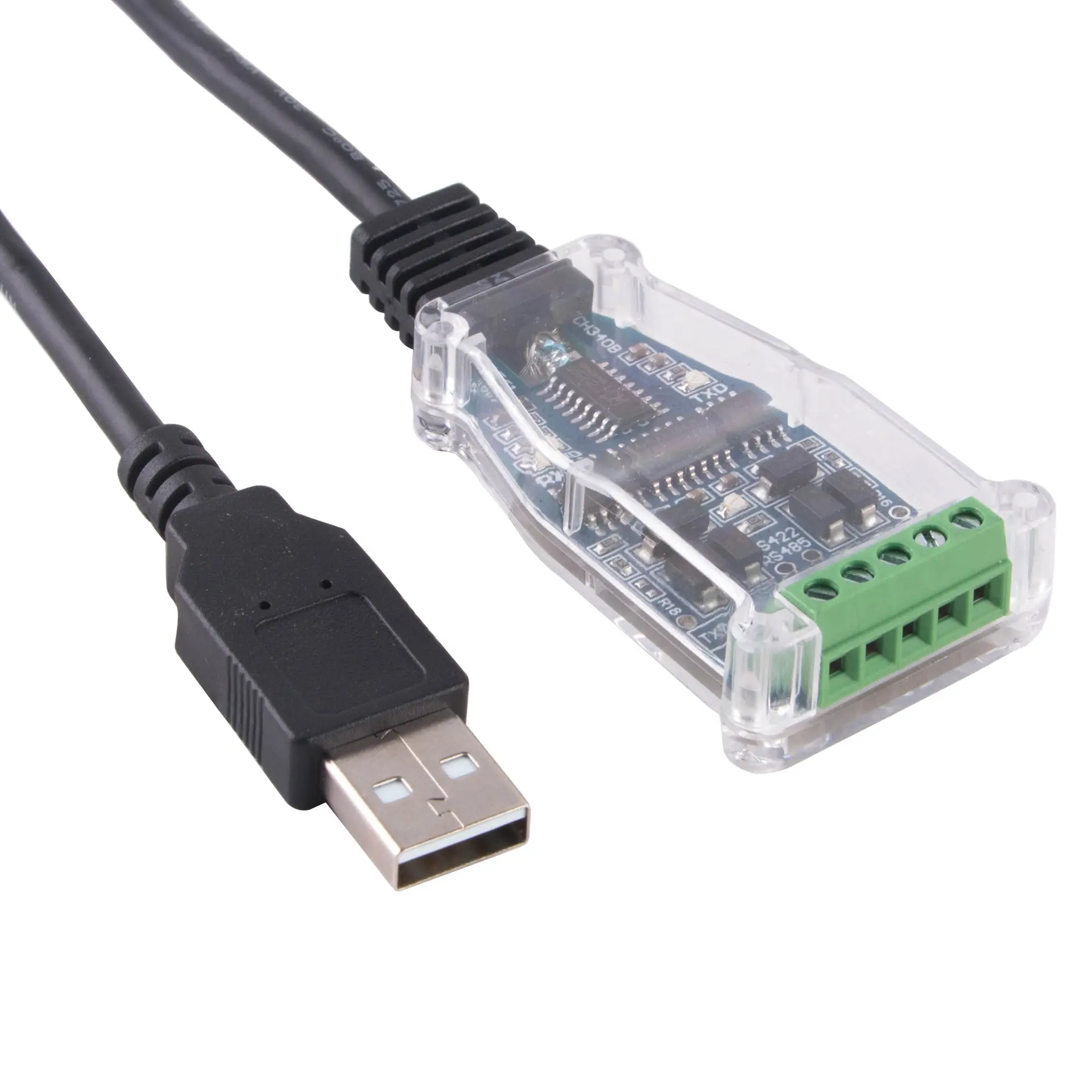 Kabel Adaptor Konverter Port Serial USB Ke RS422 RS485 dengan Chipset CH340