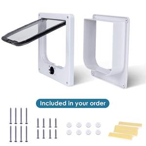 Puerta para Gatos de Alta Calidad con Cierre Giratorio de 4 Vías para Puerta Interior/Exterior, Resistente a la Intemperie, Fácil Instalación - Product Image 5