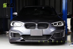 Paraurti anteriore in stile 3D con labbro inferiore a secco in carbonio per <span class=keywords><strong>BMW</strong></span> serie 1 <span class=keywords><strong>F20</strong></span> 2015-2018 LCI labbro anteriore in carbonio - Product Image 4