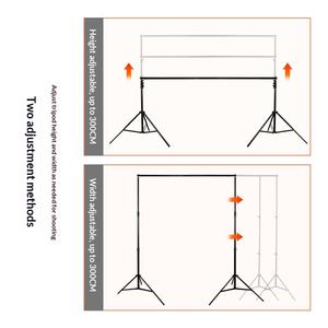 Support de toile de fond réglable pour studio <span class=keywords><strong>photo</strong></span>, kit de support pour décorations de fêtes, événements, photographie de mariage - Product Image 2
