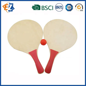 Juego de raquetas de playa de madera baratas con pelota - Product Image 3