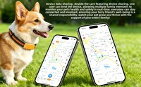 Collier de surveillance de la santé des animaux de compagnie, dispositif intelligent anti-perte, étanche, traceur pour chiens, fréquence cardiaque, GPS, Beidou, Glonass, ABS, Android