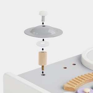 Jouet musical multifonctionnel en bois pour bébé, station musicale piano, pour l'apprentissage précoce et le développement de la coordination œil-main - Product Image 2