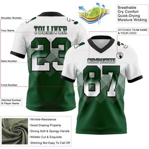 Camiseta de Fútbol Personalizada con Degradado, Unisex, Cuello en V, Sublimada, Absorbente de Humedad, Uniformes de Equipo - Product Image 2