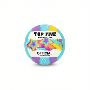 Balón de Voleibol Playa Oficial de PVC de 23 cm y 420 gr, Top Five Beach Volley Star - Product Image 1