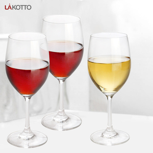 Vasos de cristal grabados a mano con Logo personalizado, vaso de copa de vino de vástago largo rojo de alta calidad - Product Image 6