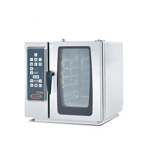 Equipo de cocina comercial Horno de vapor combinado de 4 capas de acero inoxidable eléctrico para hornear y cocinar Fuente de alimentación de gas - Product Image 2