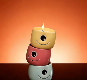 <span class=keywords><strong>Emma</strong></span> Molly Série MOMO Bougie d'aromathérapie en céramique en forme de coupelle d'arbre, Coffret cadeau en cristal, Cire de soja naturelle, Durée de combustion de 10 heures, Noël - Product Image 1
