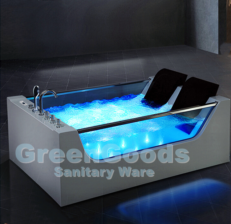 Grande baignoire gonflable à jets d'air, outil de Massage intelligent pour 2 personnes, personnalisé, à vendre
