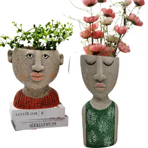 个性花盆厂家批发陶瓷彩绘花盆装饰花园装饰植物陶瓷花盆
