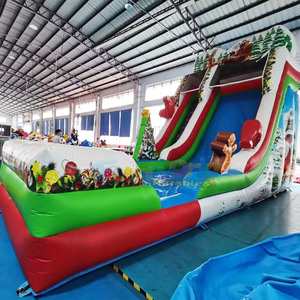 Holiday party jumpers entertainment tobogan hinchable christmas bounce house inflatable slide for adults - Product Image 1