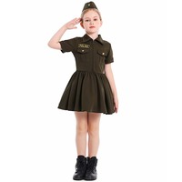 Costume d'Halloween pour enfant : Hôtesse de l'air, Capitaine ou Steward bleu marine CARR-004