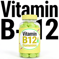 Gummies de Vitamine B12 Personnalisées en Gros avec Folate et Vinaigre de Cidre de Pomme – Favorise la Production d'Énergie Musculaire et l'Entraînement